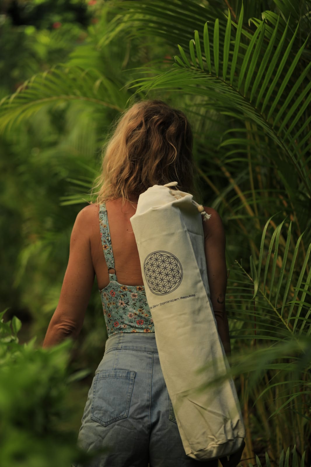 Canvas yoga bag